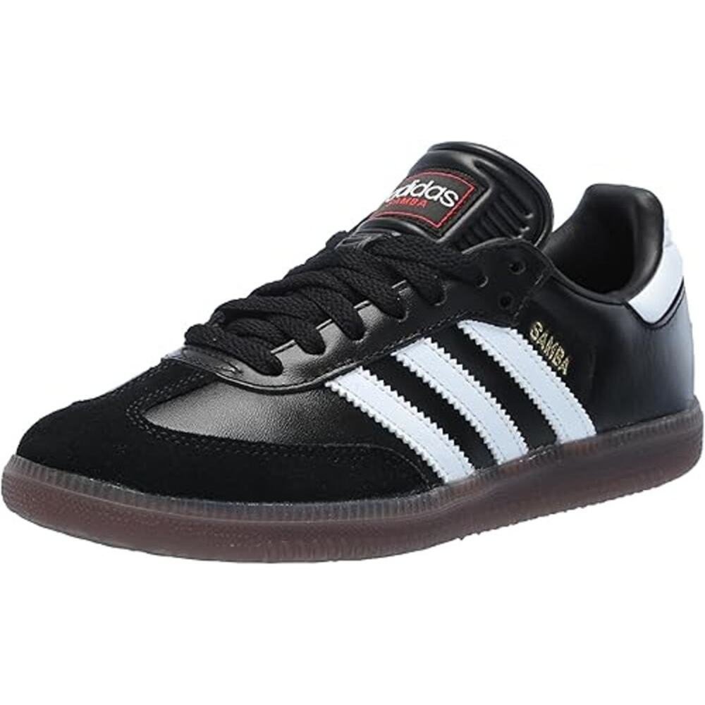 NWT Adidas Men's Samba Indoor Sneaker, Black/White/Vivid Red, 5.5 US